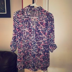 Express Portfolio Dress Shirt - Sheer size M